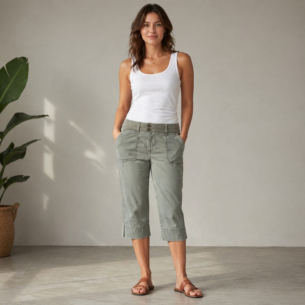 Westbound Stretch capri pants classic casual size 14